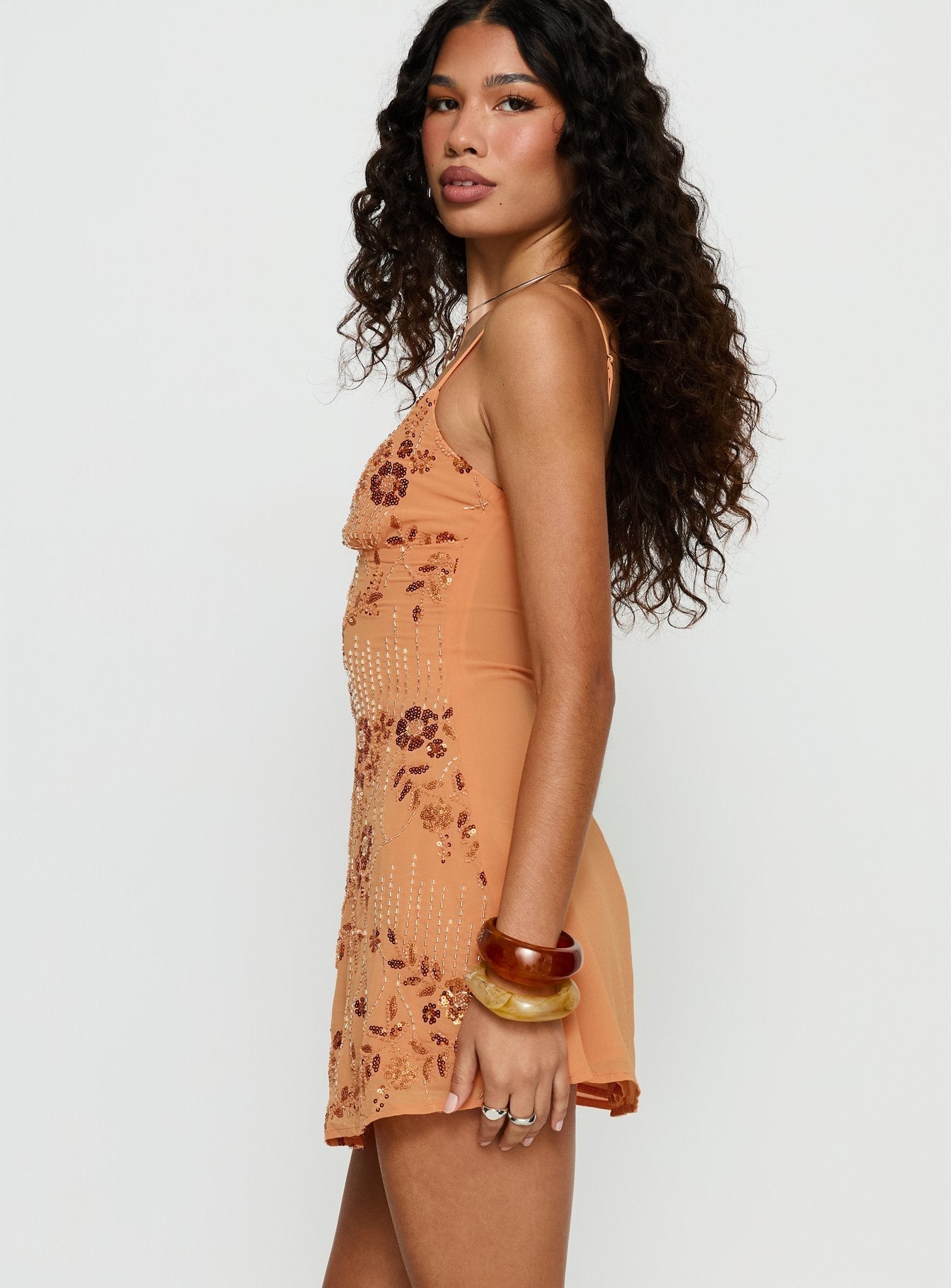 Eva - Mini Dress Orange