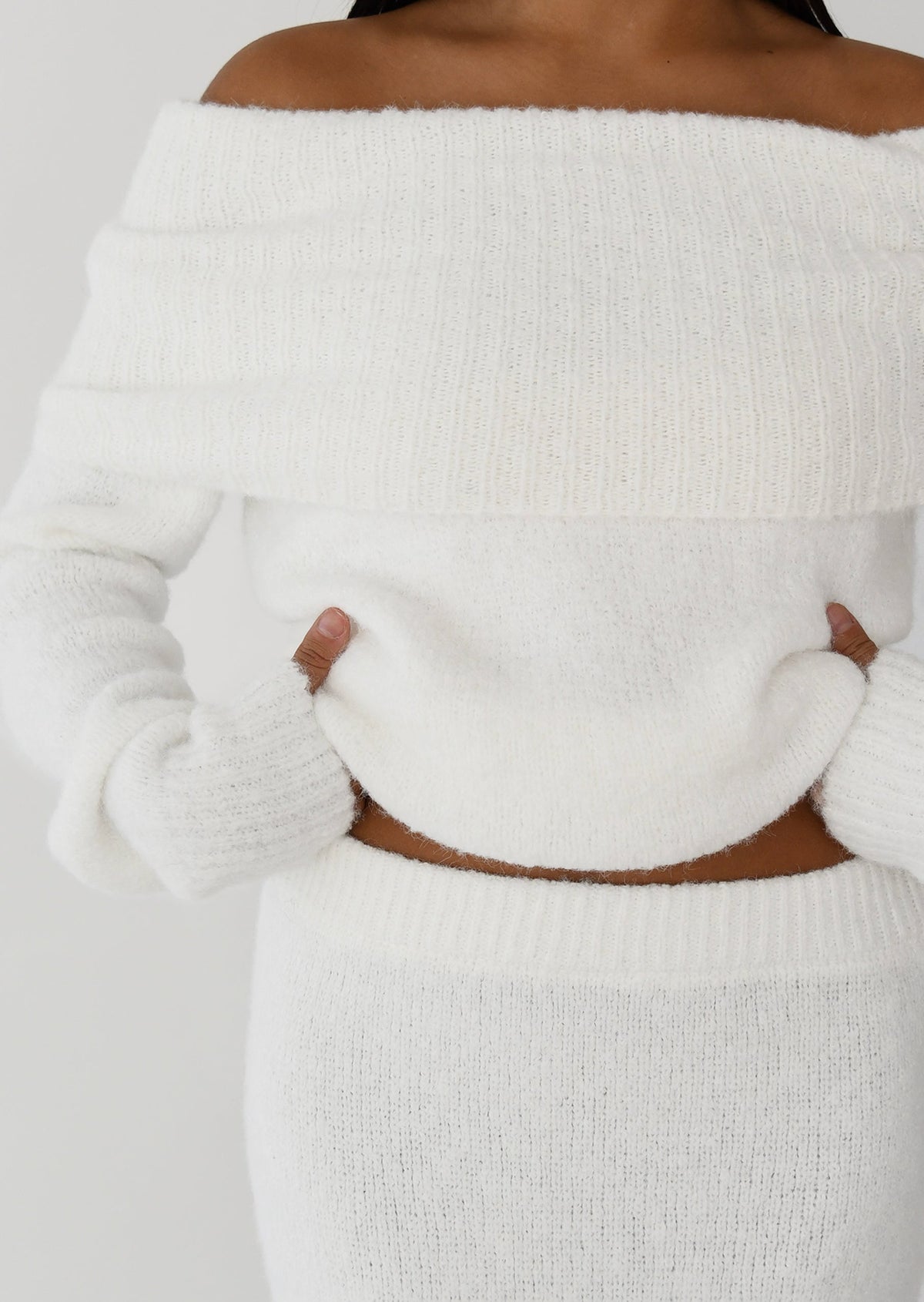 Ivory Bardot Sweater