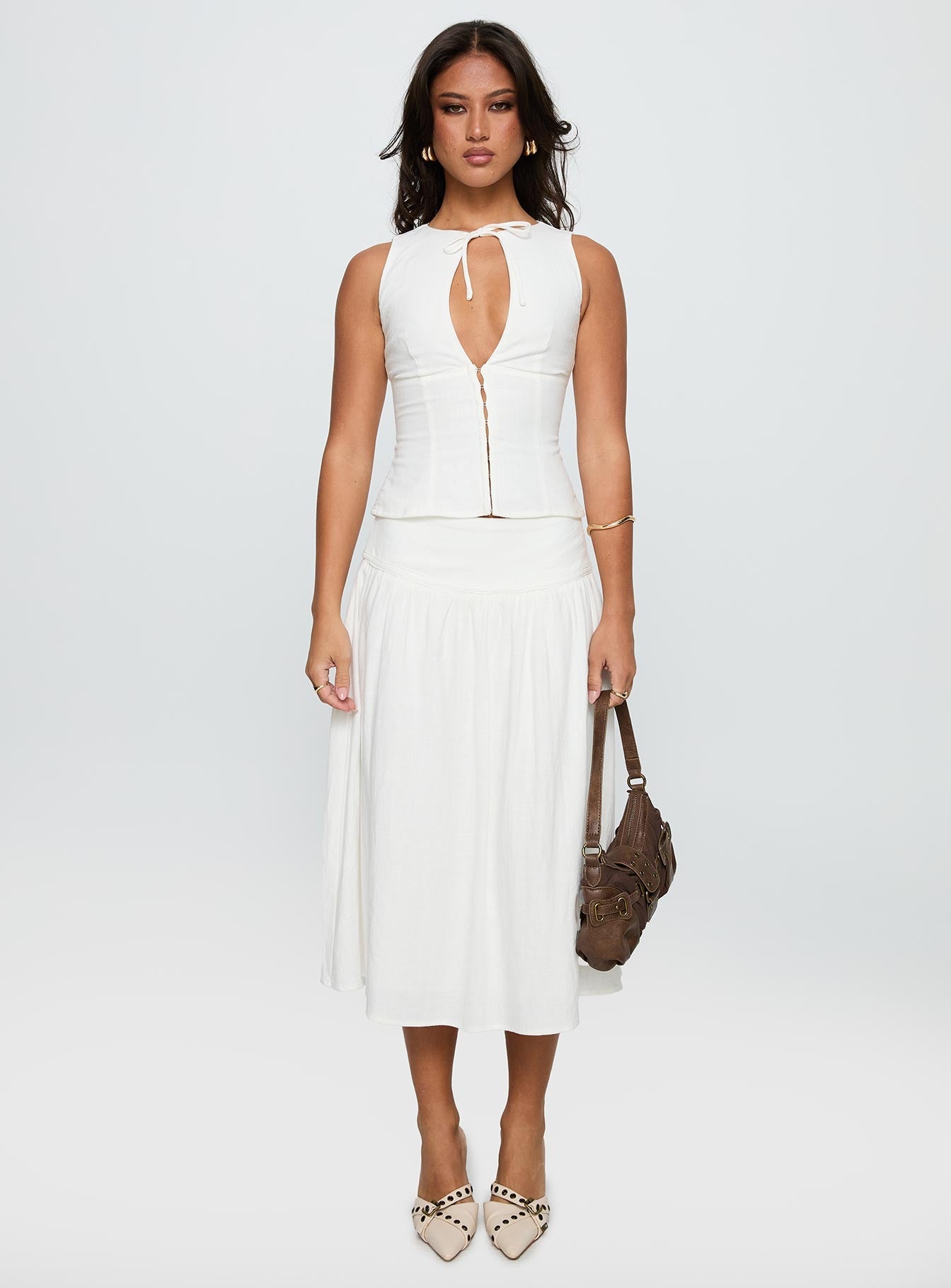 Top White Linen Blend