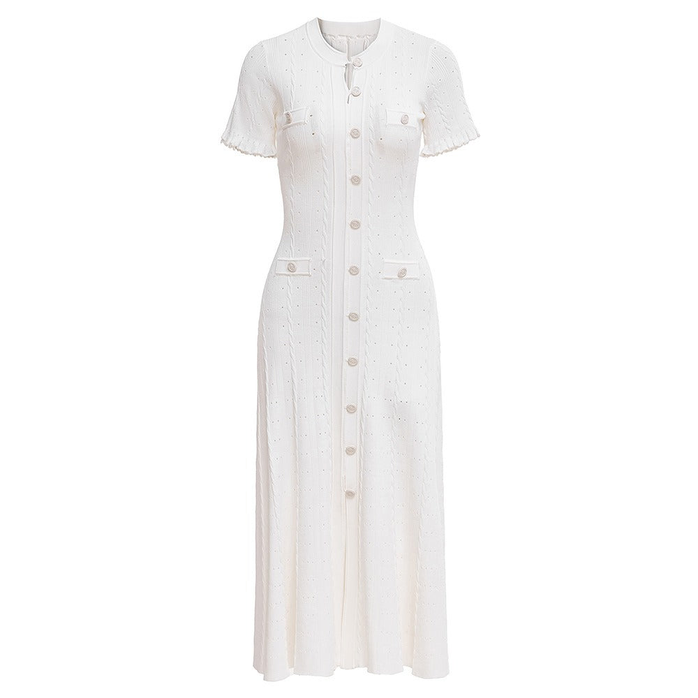 Kalisté-Jacquard Knit Midi Dress