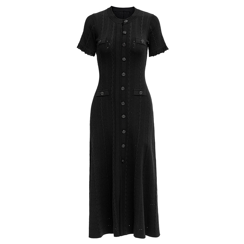Kalisté-Jacquard Knit Midi Dress