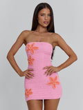 ROSA-MINI DRESS PINK/CORAL