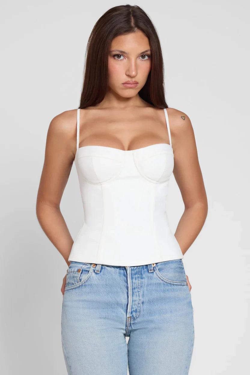 TOP- CORSET WHITE