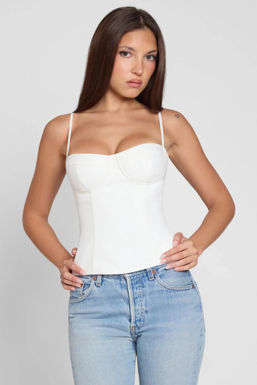 TOP- CORSET WHITE
