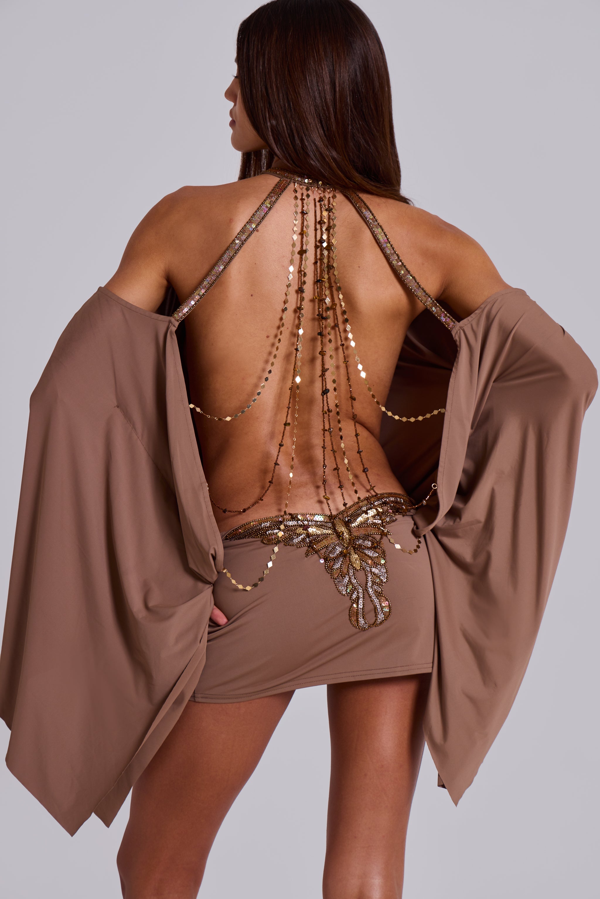 Novy Butterfly Mini Dress