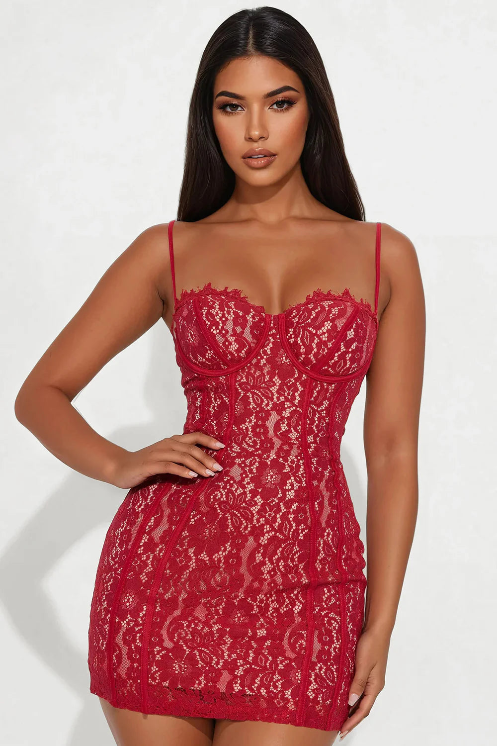 SCARLET TEMPTATION - Mini Dress