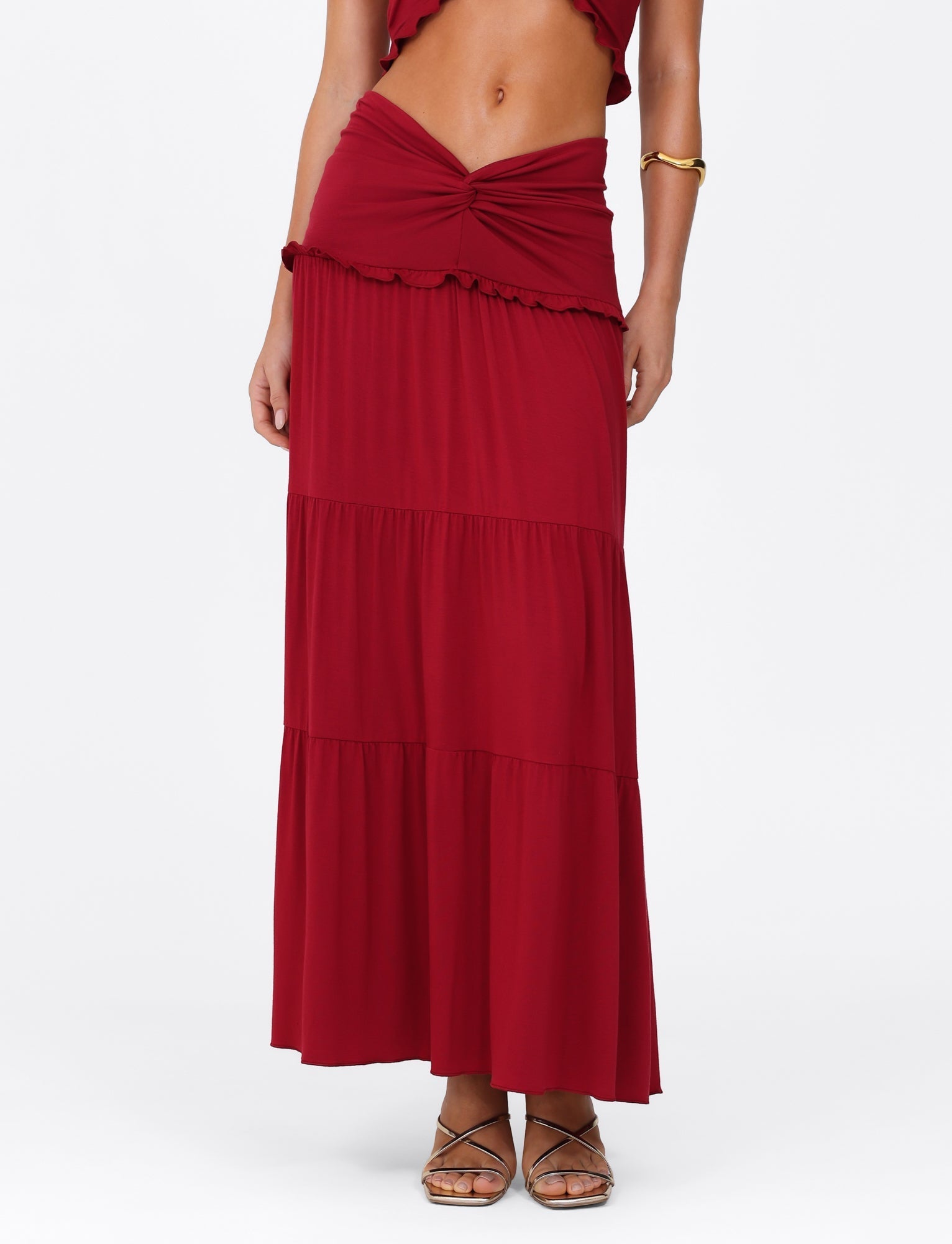 KATY MAXI SKIRT - RED