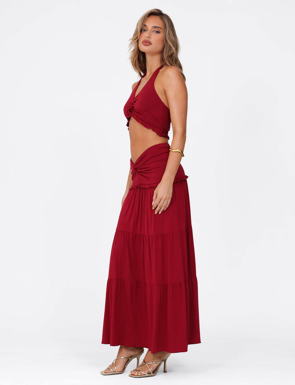 KATY MAXI SKIRT - RED