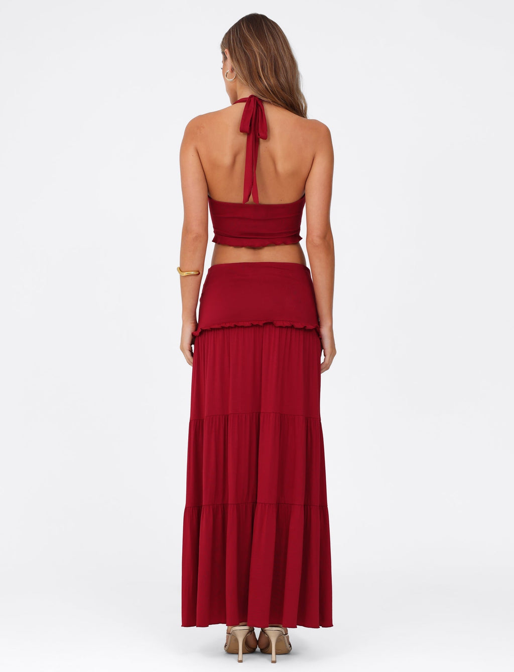 KATY MAXI SKIRT - RED