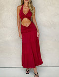 KATY MAXI SKIRT - RED