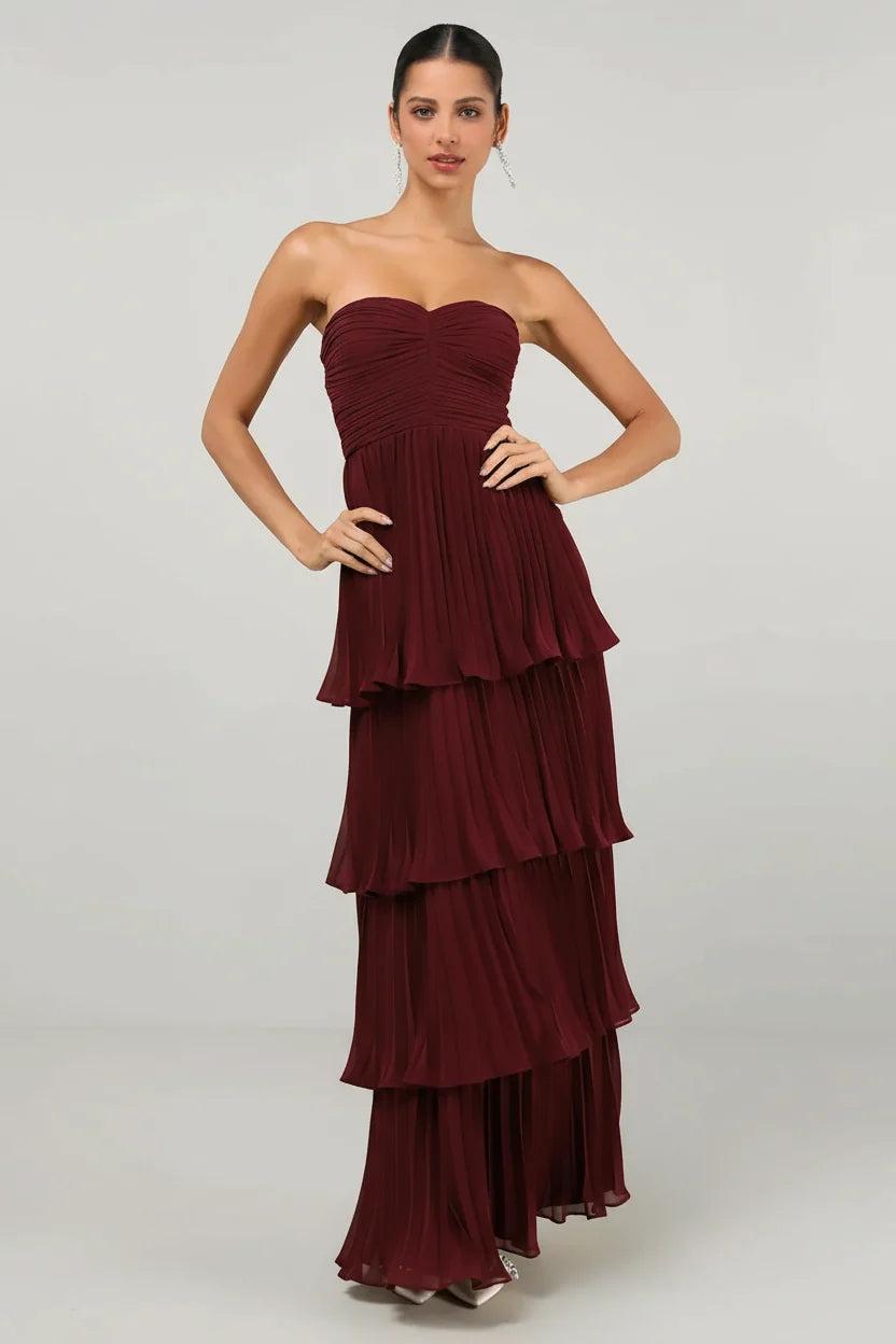 Merlot Muse - Maxi Dress