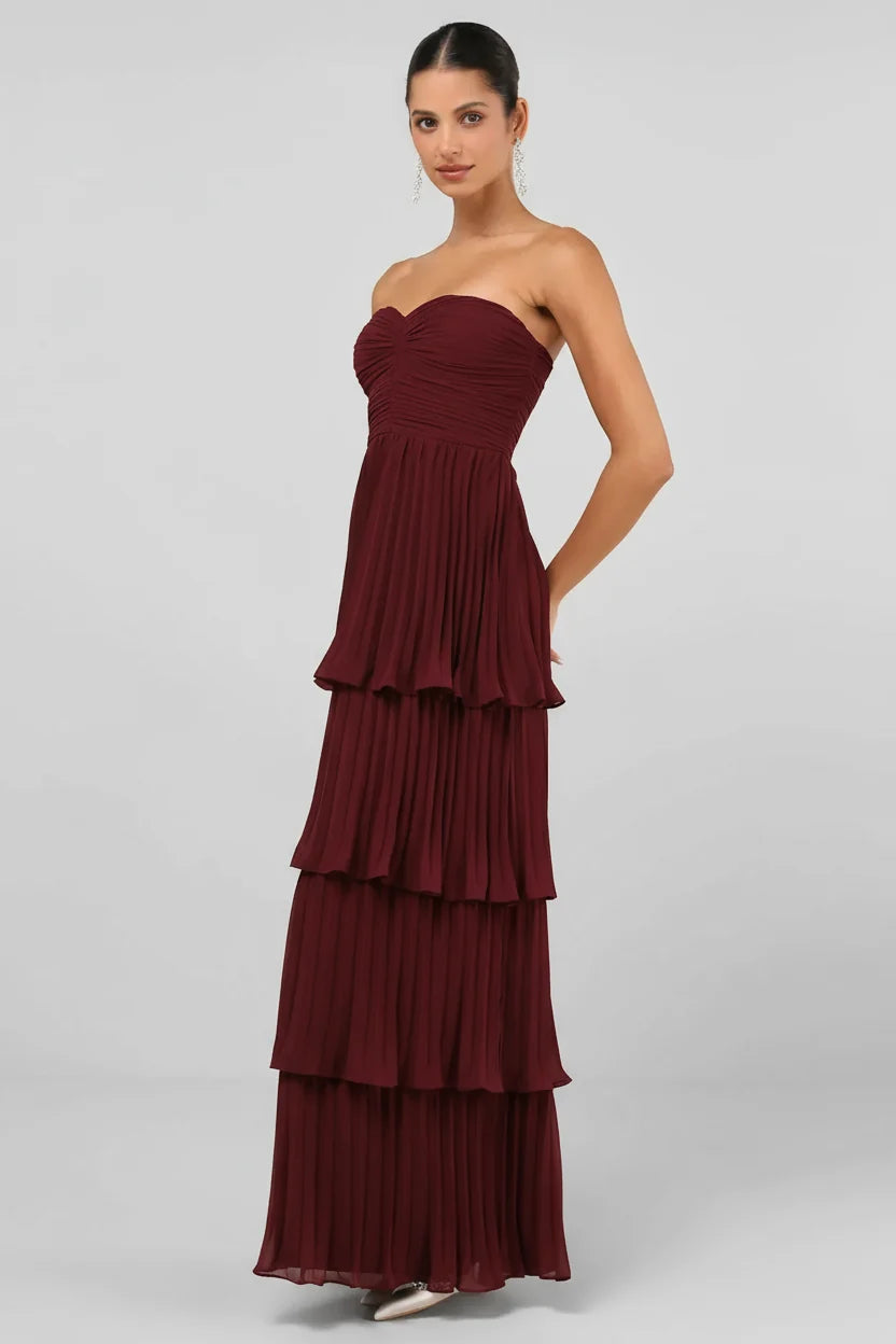 Merlot Muse - Maxi Dress