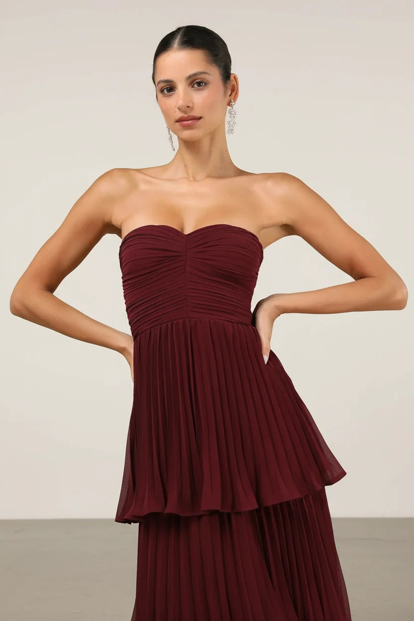 Merlot Muse - Maxi Dress