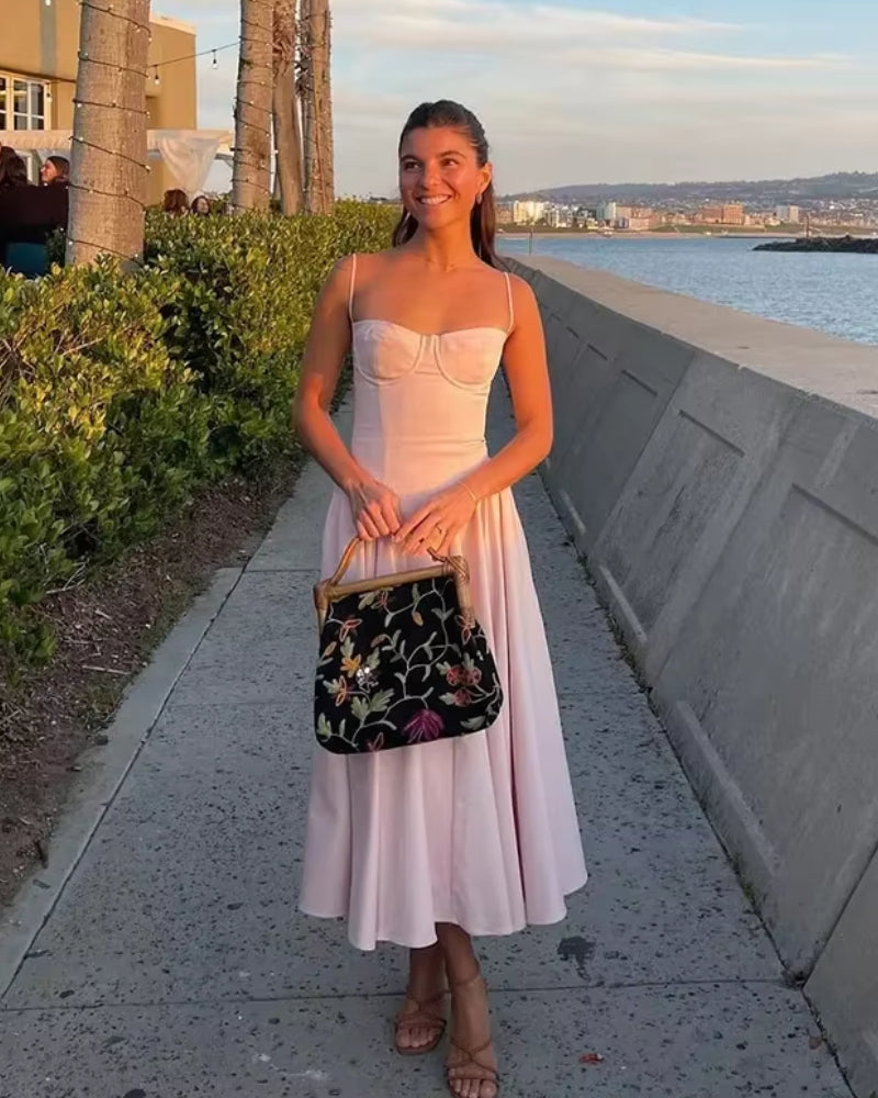 Nell Fluid pink dress